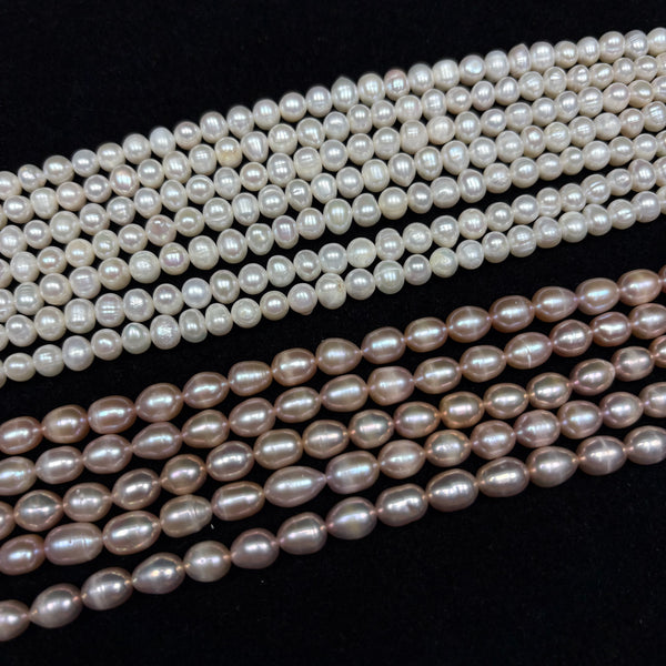 Natural Freshwater Pearl – Multi-Color & Multi-Size for Bracelets & Necklaces